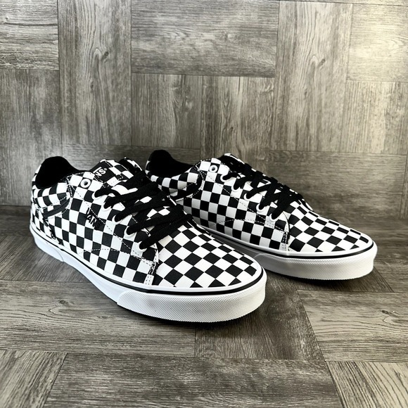 Vans Seldan Checkerboard Black White Skateboarding Shoes Men's size 10.5 - Picture 5 of 8